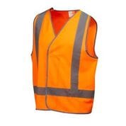 Master Jackets / Vests Master Vest H-Back Hi Vis D/N Taped Polyester Velcro Front