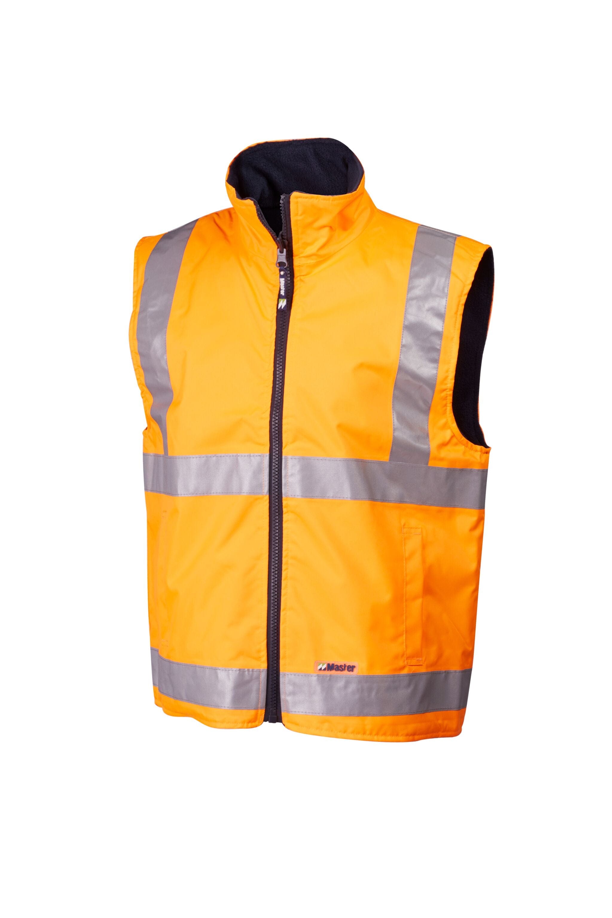 Master Jackets / Vests Master Vest Wintermate Reversible Hi Vis D/N 2 Tone Poly/PU Shell
