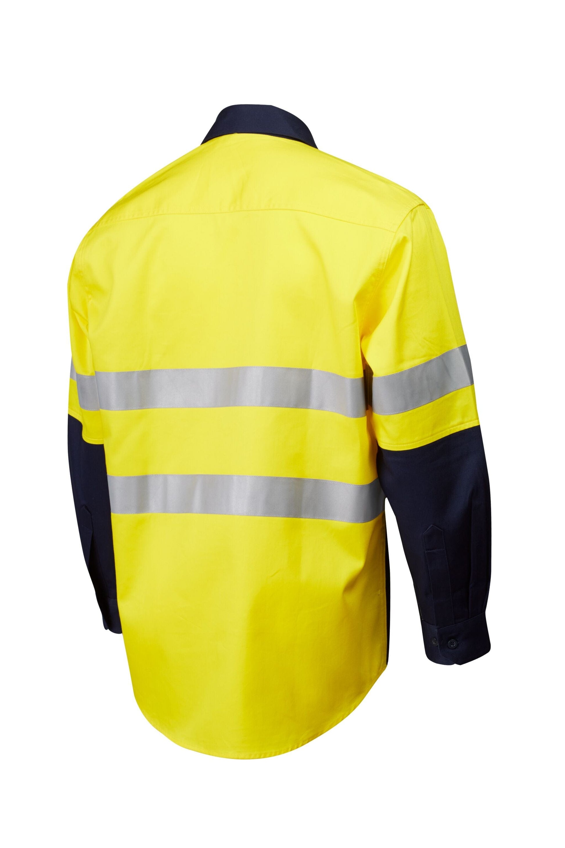 Master Polos / Shirts Master L/Sleeve Shirt Hi Vis D/N 2 Tone 190GSM Cotton Drill