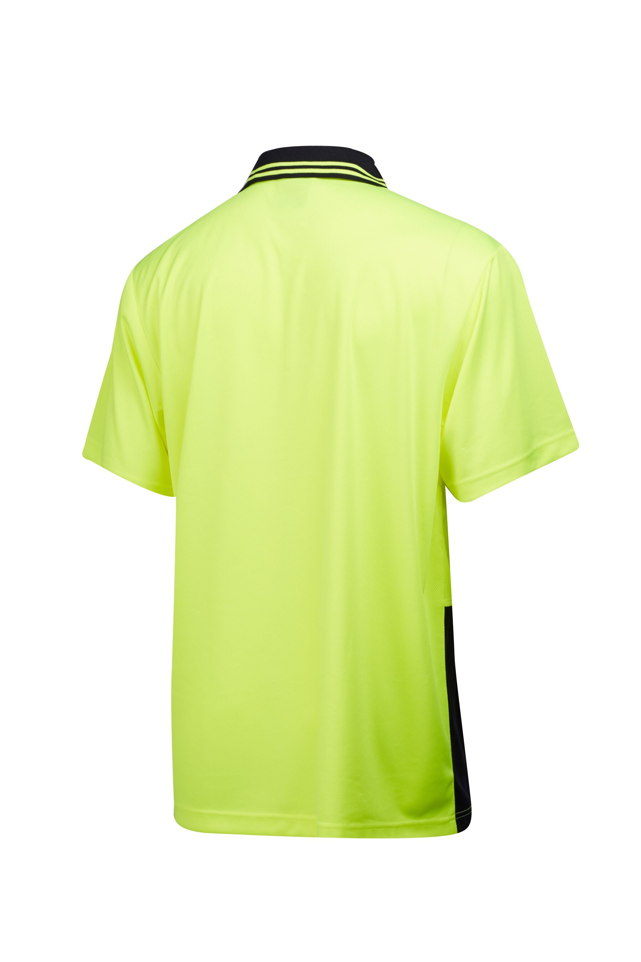 Master Polos / Shirts Master S/Sleeve Polo Hi Vis 2 Tone 185GSM Polyester/Cotton Back