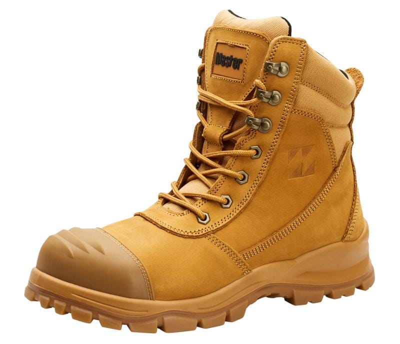 Master Safety Footwear Master Safety Boot Contractor 150mm Zip Sided PU/TPU Sole Toe Bumper