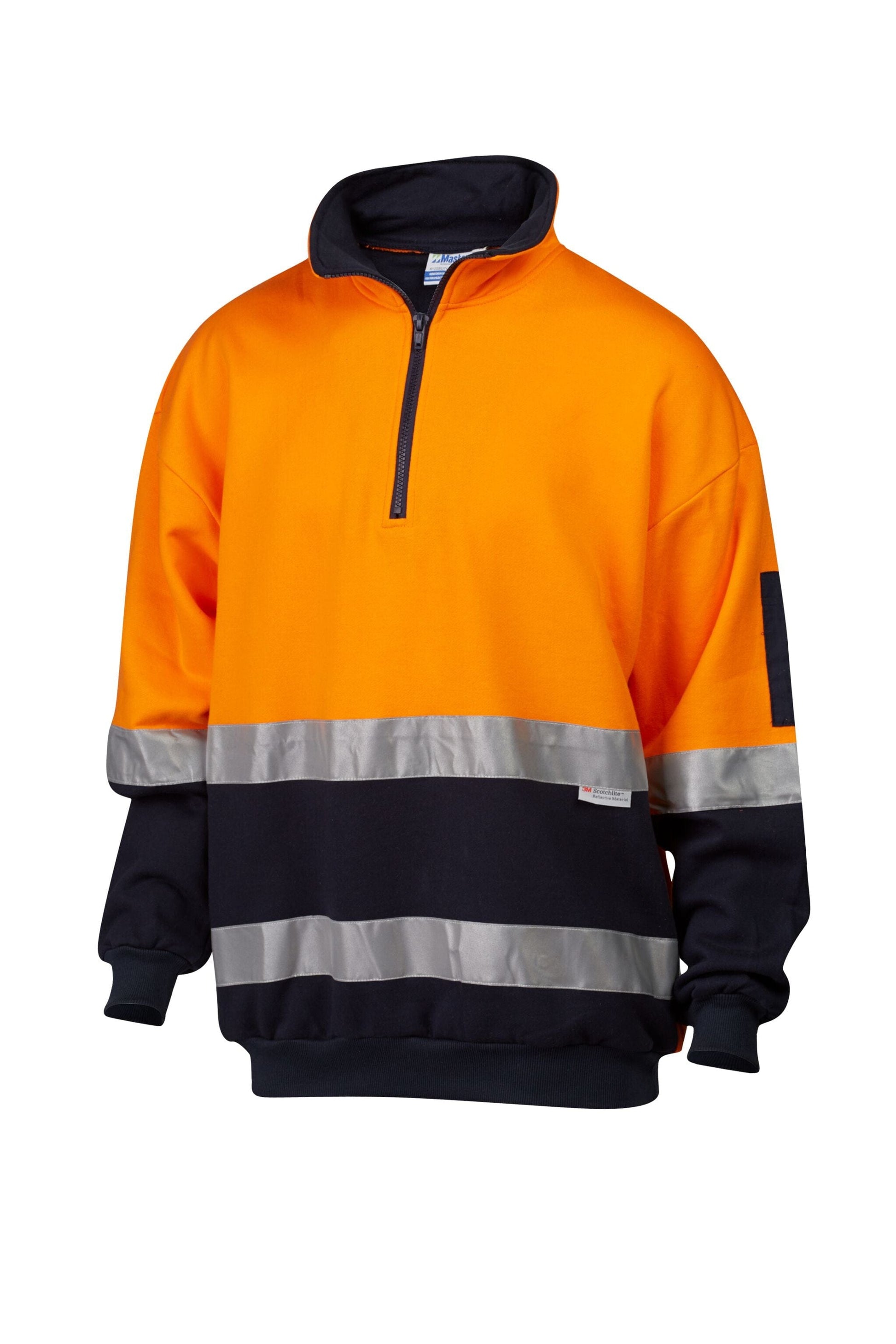 Master Sweatshirts Master Windcheater Hi Vis D/N 3M Taped 2 Tone Cotton Jersey Fleece