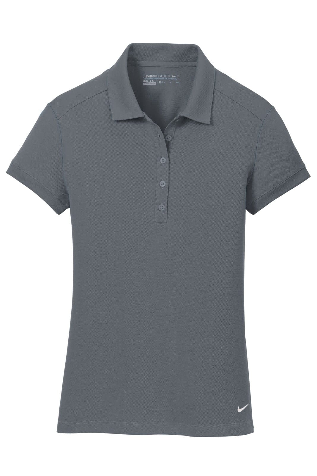 Nike Polos/Shirts Dark Grey / S Nike Ladies Dri-FIT Solid Icon Pique Modern Fit Polo
