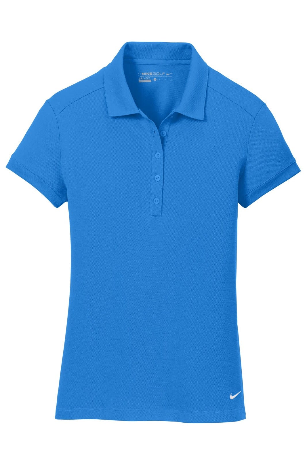 Nike Polos/Shirts Light Photo Blue / S Nike Ladies Dri-FIT Solid Icon Pique Modern Fit Polo
