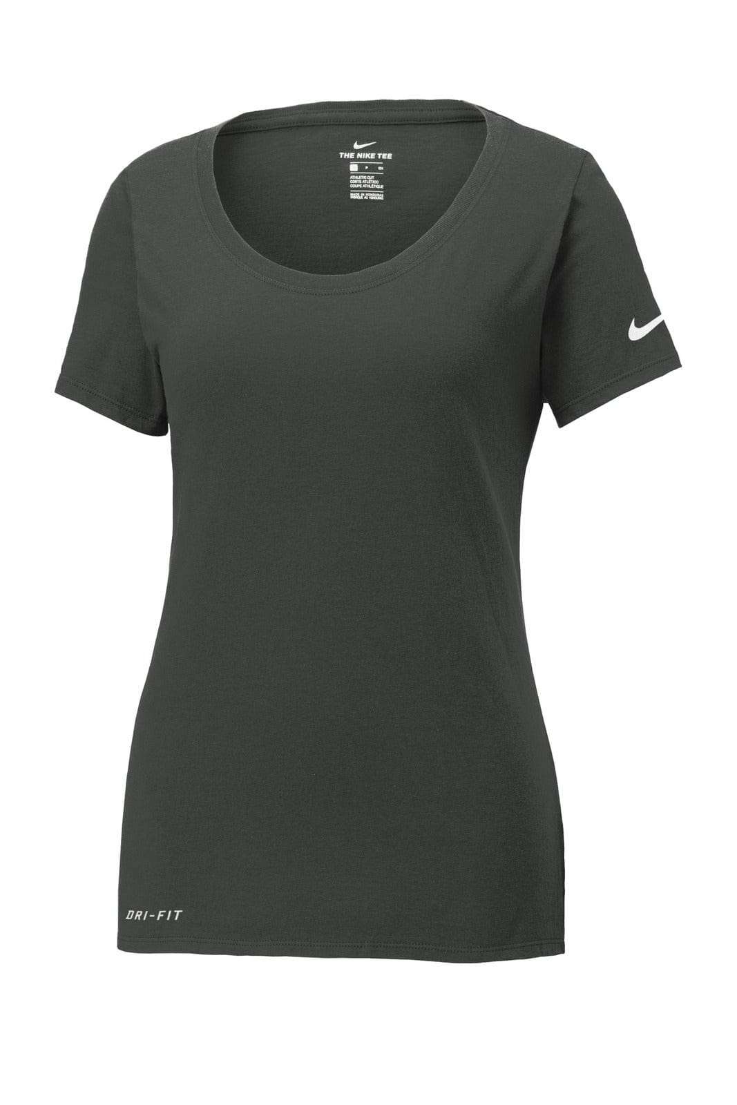 Nike T-Shirts Anthracite / S Nike Ladies Dri-FIT Cotton/Poly Scoop Neck Tee
