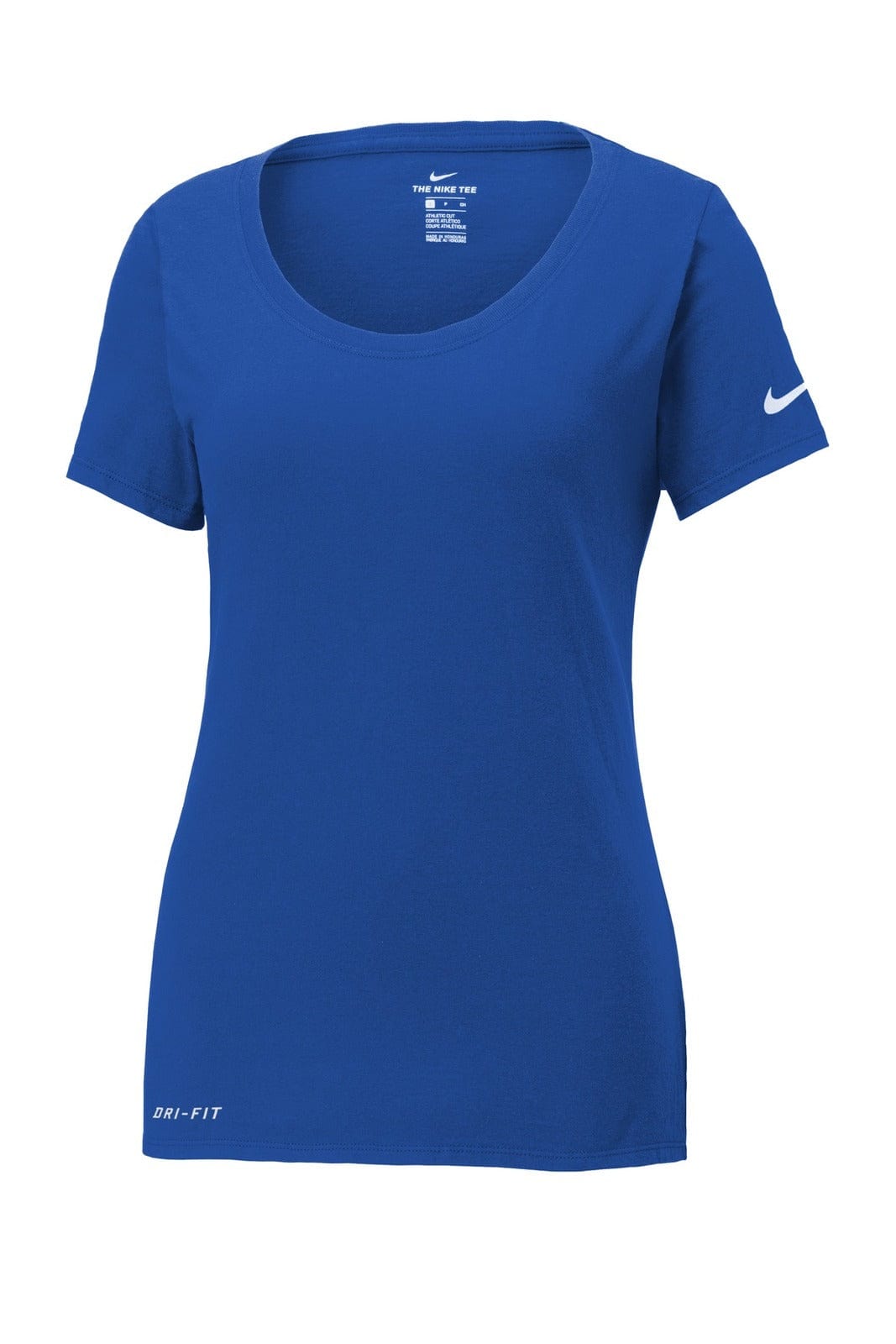 Nike T-Shirts Rush Blue / S Nike Ladies Dri-FIT Cotton/Poly Scoop Neck Tee