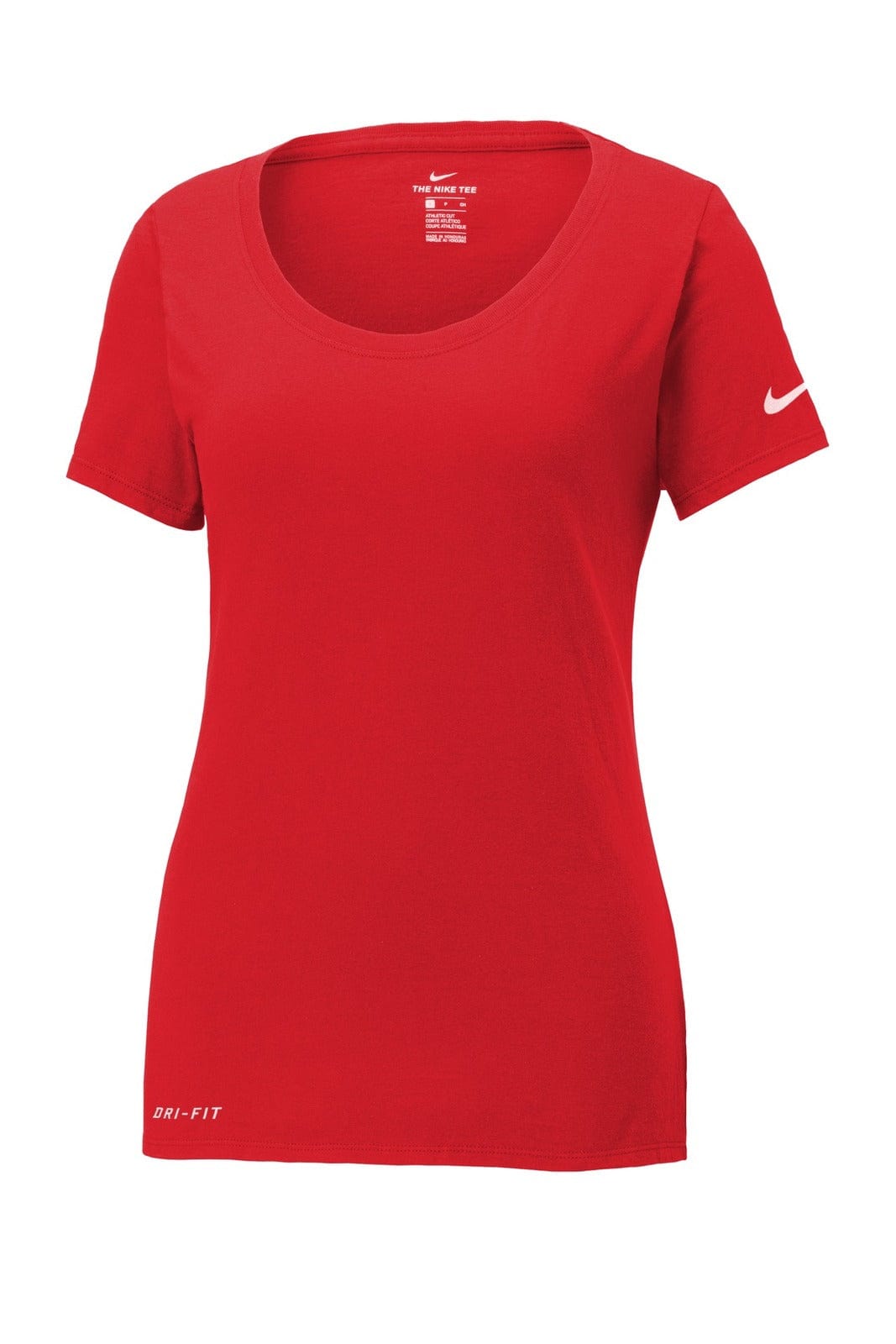 Nike T-Shirts University Red / S Nike Ladies Dri-FIT Cotton/Poly Scoop Neck Tee