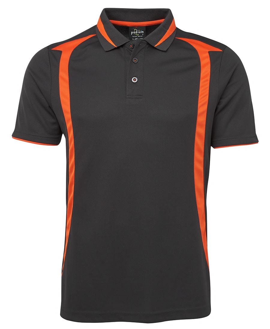 Podium Polos / Shirts Charcoal/Orange / S Podium Swirl Polo