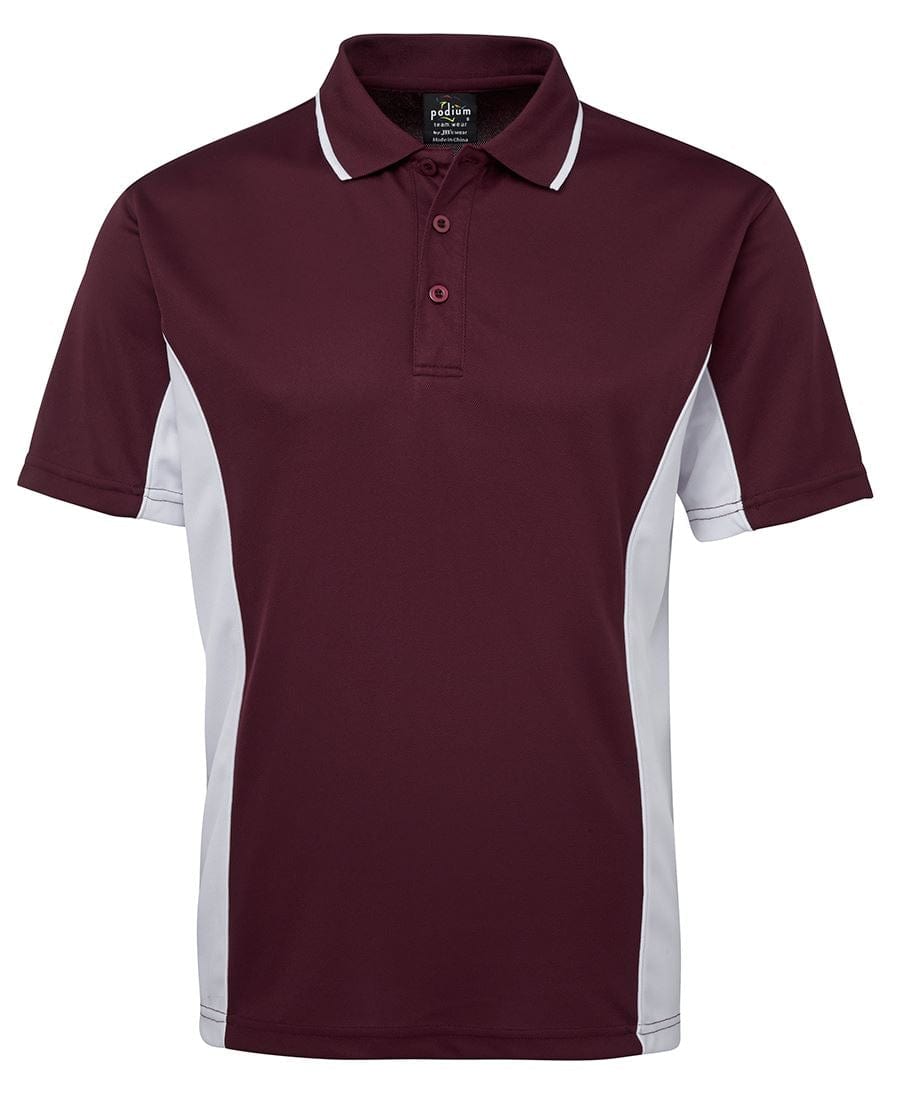 Podium Polos / Shirts Maroon/White / S Podium Contrast Polo