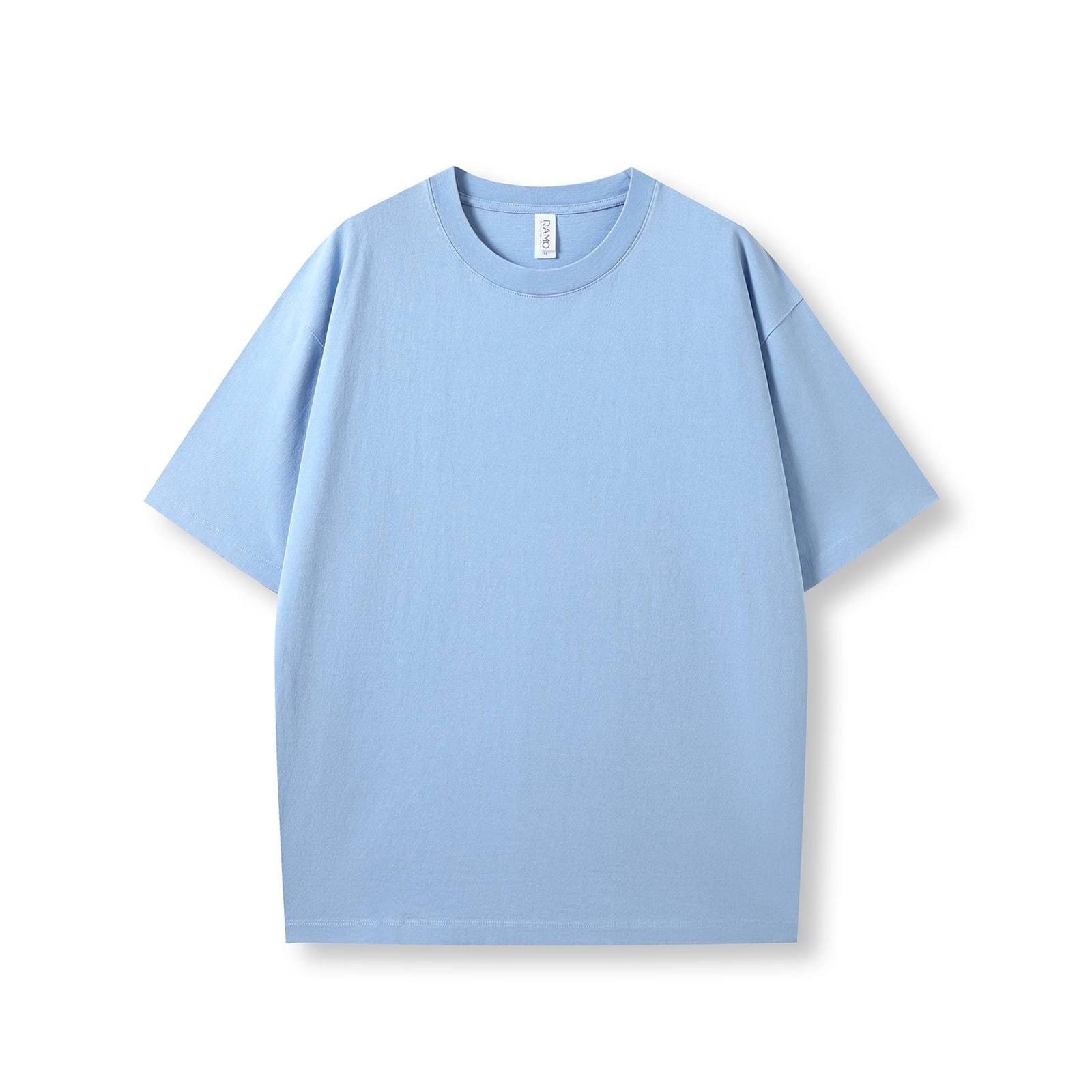 Ramo T-Shirts Sky Blue Faded / S Ramo Unisex Heavy Weight Organic Cotton FadedOversize Tshirt