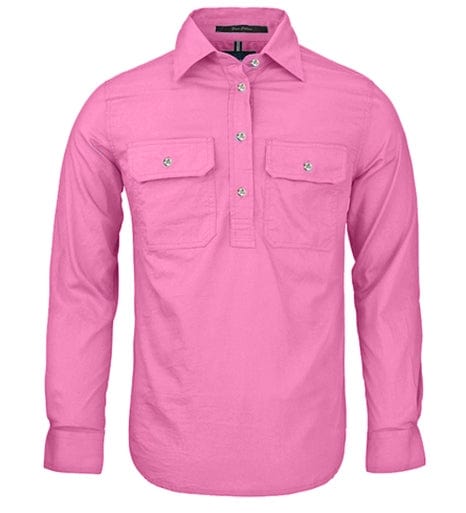 RiteMate Polos / Shirts Blush / 6 Women's Pilbara Closed Front L/S Shirt