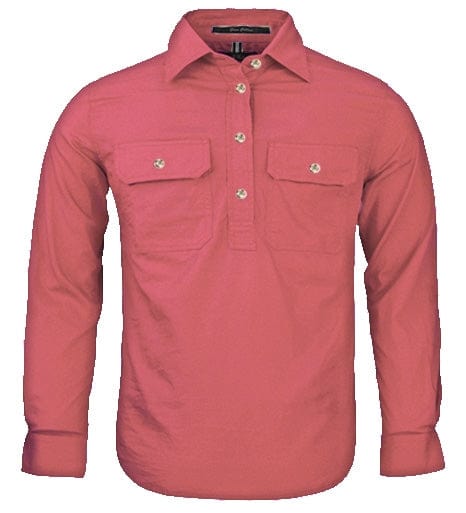 RiteMate Polos / Shirts Canyon / Y0 Kids Pilbara Closed Front L/S Shirt