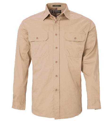 RiteMate Polos / Shirts Clay / XS Men's Pilbara Open Front L/S Shirt