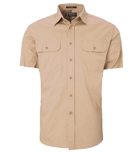 RiteMate Polos / Shirts Clay / XS Men's Pilbara Open Front S/S Shirt