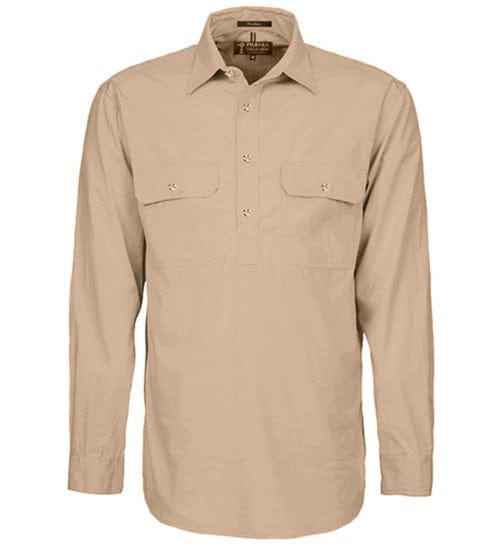 RiteMate Polos / Shirts Clay / XS Mens Pilbara Closed Front L/S Shirt