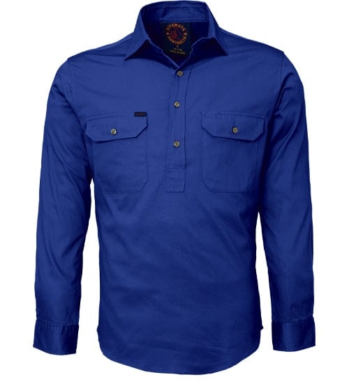 RiteMate Polos / Shirts Cobalt Blue / XS Closed Front L/S Shirt