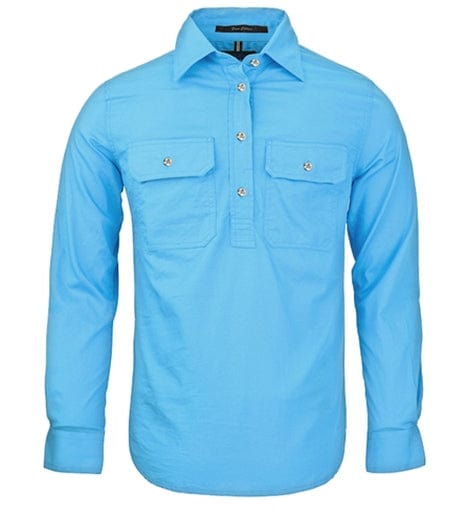 RiteMate Polos / Shirts Cornflower / 6 Women's Pilbara Closed Front L/S Shirt
