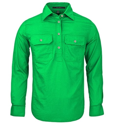 RiteMate Polos / Shirts Emerald / 6 Women's Pilbara Closed Front L/S Shirt