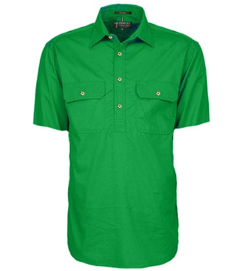 RiteMate Polos / Shirts Emerald / XS Men's Pilbara Closed Front S/S Shirt