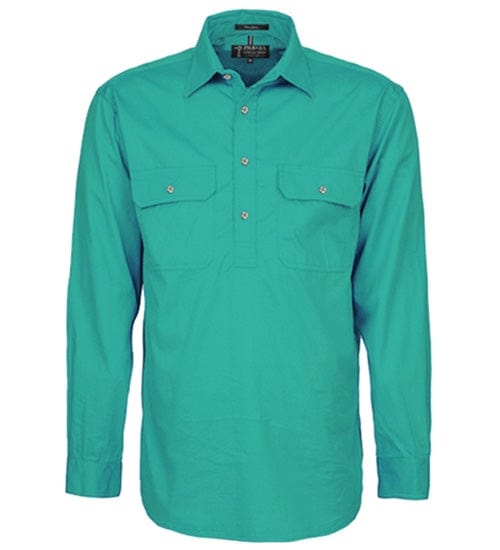 RiteMate Polos / Shirts Jade / XS Mens Pilbara Closed Front L/S Shirt