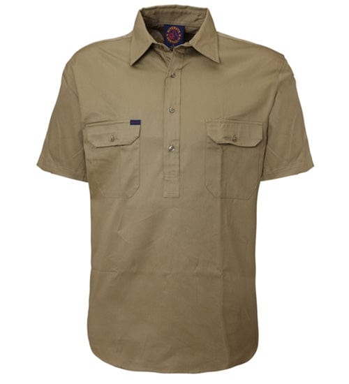 RiteMate Polos / Shirts Khaki / XS Closed Front Short Sleeve Shirt