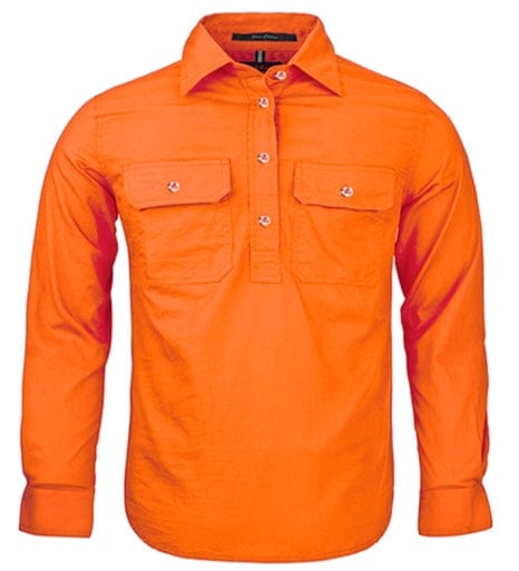RiteMate Polos / Shirts Kids Pilbara Closed Front L/S Shirt