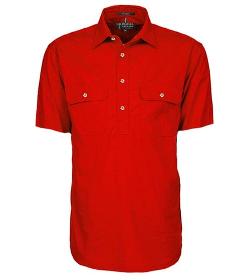 RiteMate Polos / Shirts Men's Pilbara Closed Front S/S Shirt