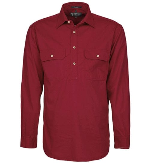 RiteMate Polos / Shirts Ochre / XS Mens Pilbara Closed Front L/S Shirt