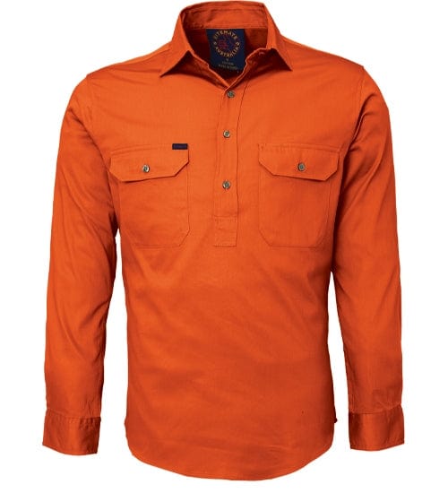 RiteMate Polos / Shirts Orange / XS Closed Front L/S Shirt