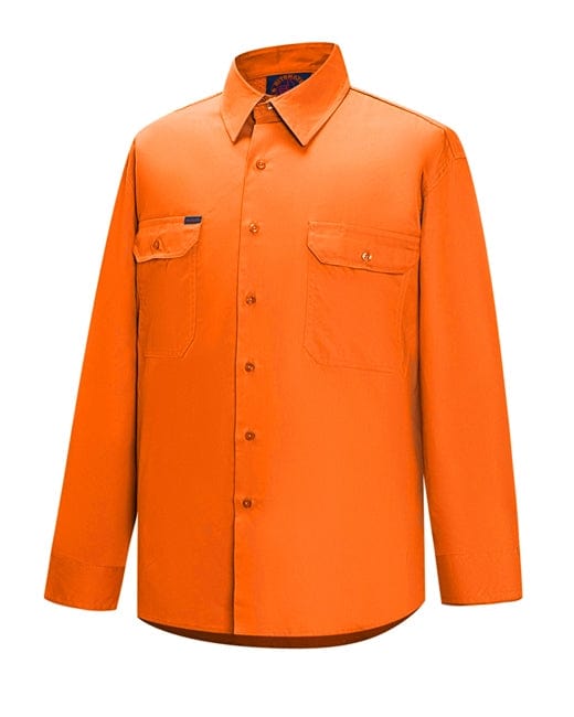 RiteMate Polos / Shirts Orange / XS Open Front L/S Shirt
