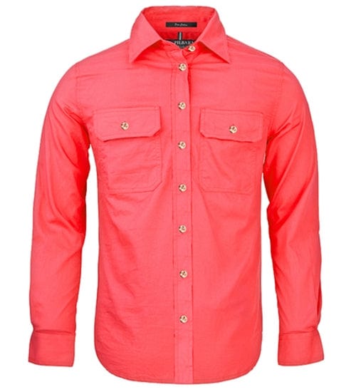 RiteMate Polos / Shirts Watermelon / 6 Women's Pilbara Open Front L/S Shirt