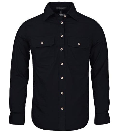 RiteMate Polos / Shirts Women's Pilbara Open Front L/S Shirt
