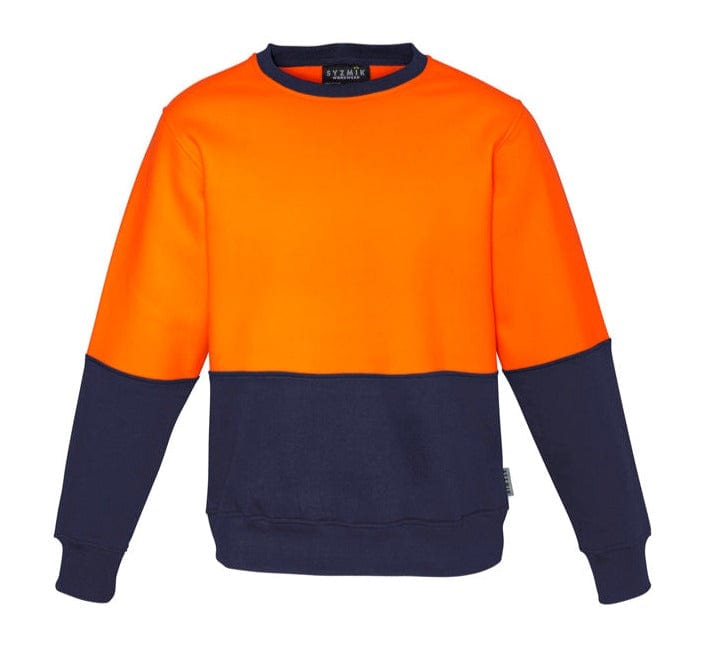 Syzmik Crews Orange/Navy / 2XS Syzmik Unisex Hi Vis Crew Sweatshirt