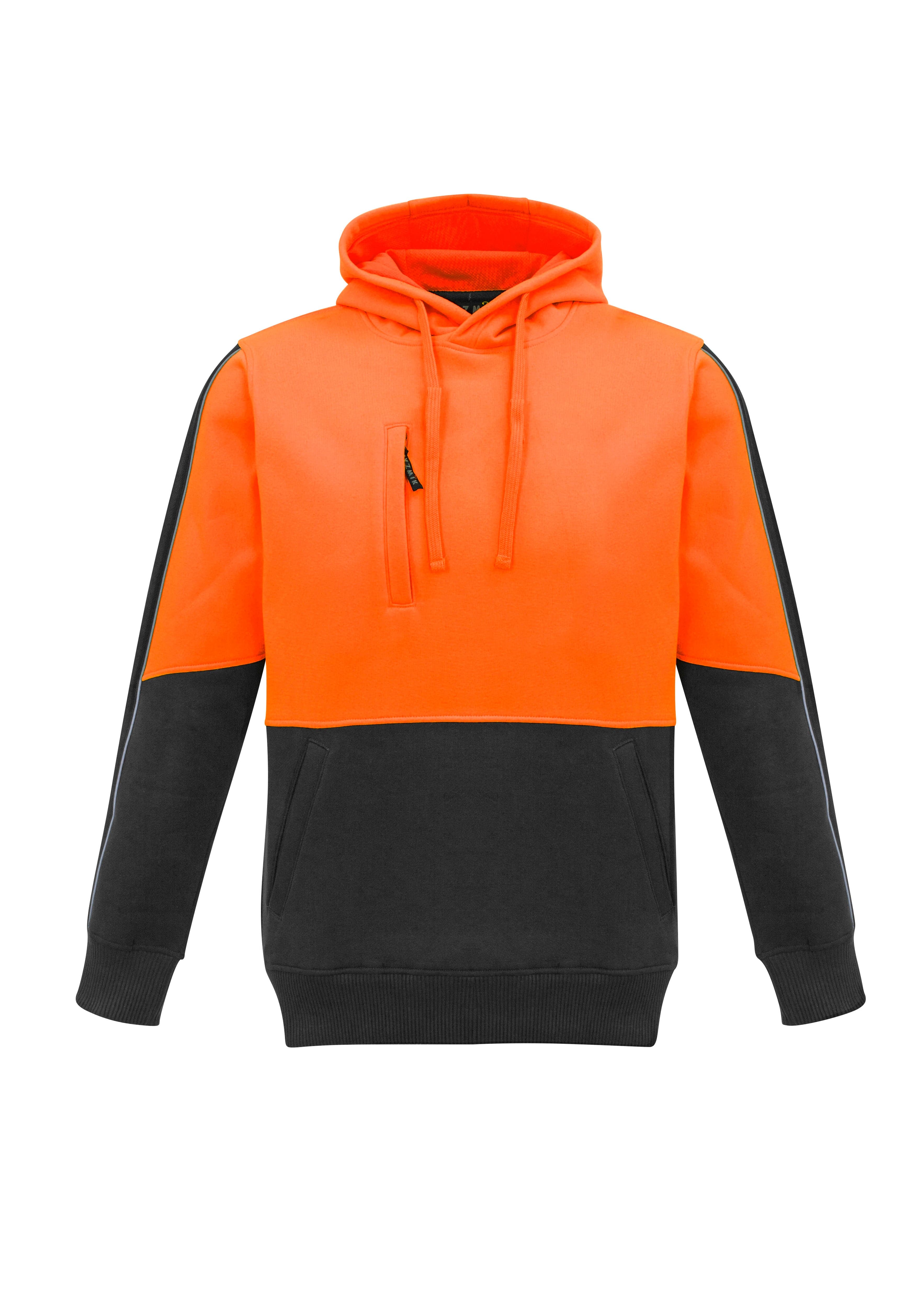 Syzmik Hoodies Orange/Charcoal / 2XS Syzmik Unisex Hi Vis Pullover Hoodie