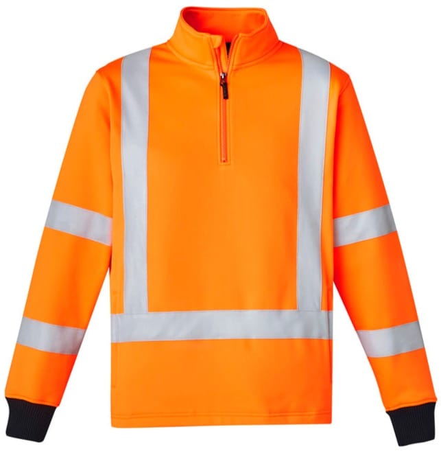 Syzmik Hoodies Orange/Navy / 2XS Syzmik Unisex Hi Vis X Back Rail Jumper
