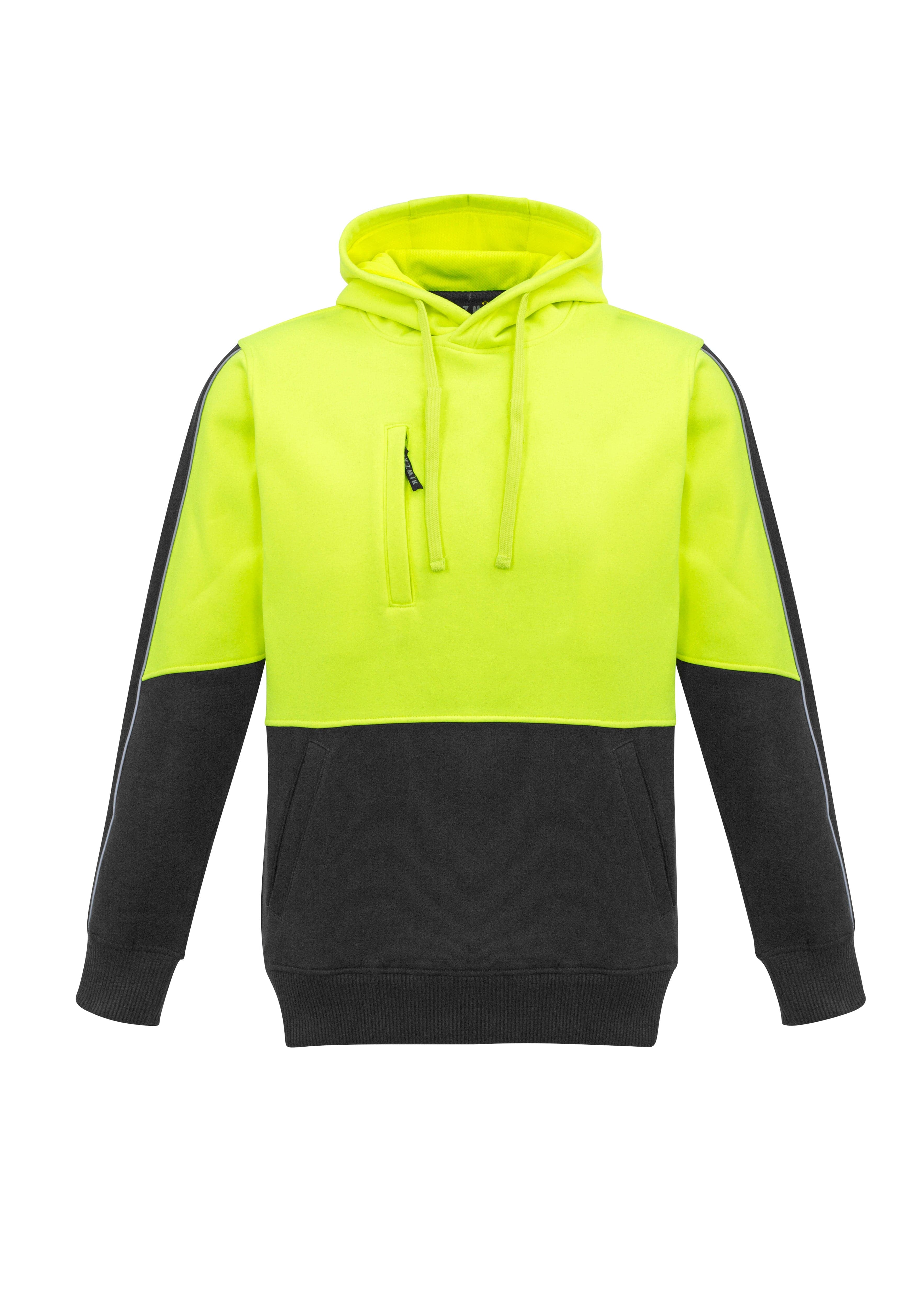 Syzmik Hoodies Yellow/Charcoal / 2XS Syzmik Unisex Hi Vis Pullover Hoodie