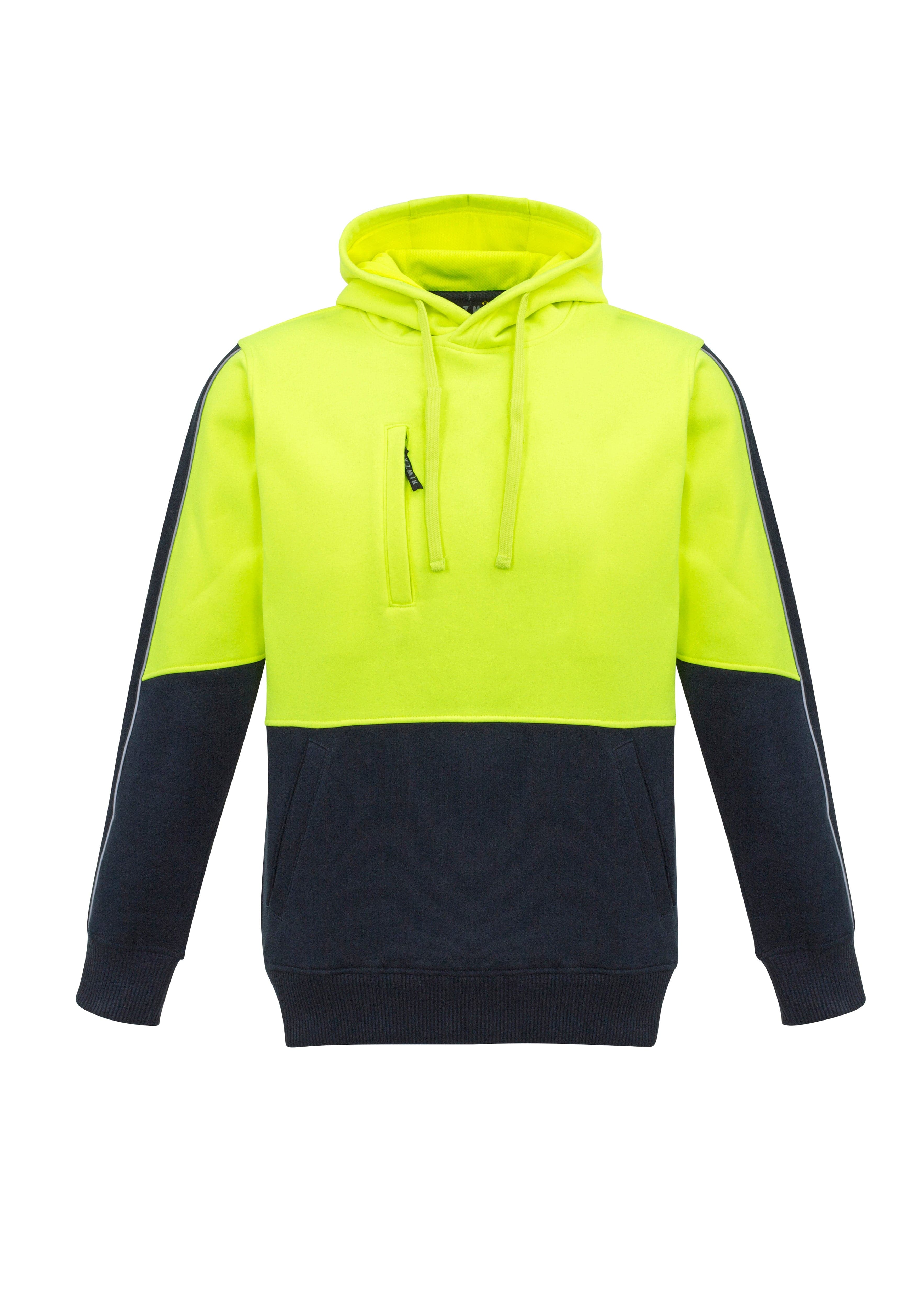 Syzmik Hoodies Yellow/Navy / 2XS Syzmik Unisex Hi Vis Pullover Hoodie