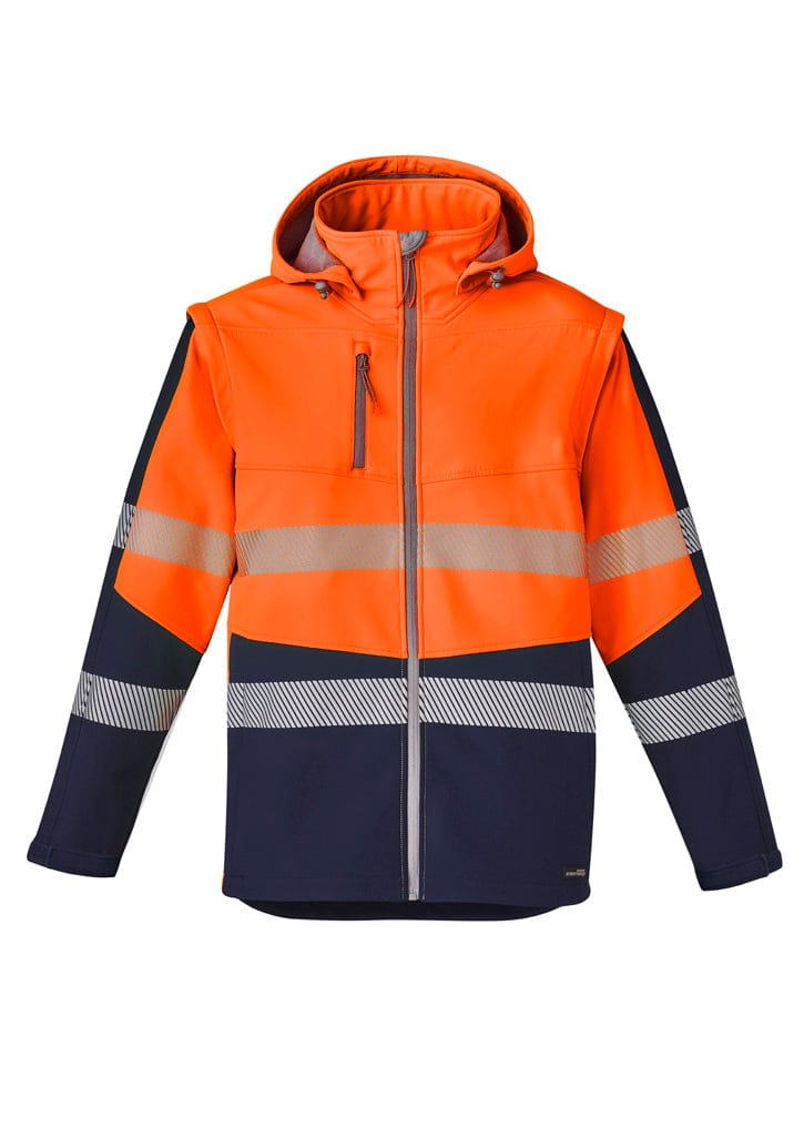 Syzmik Jackets / Vests Orange/Navy / XXS Syzmik Unisex Streetworx 2 In 1 Stretch Softshell Jacket