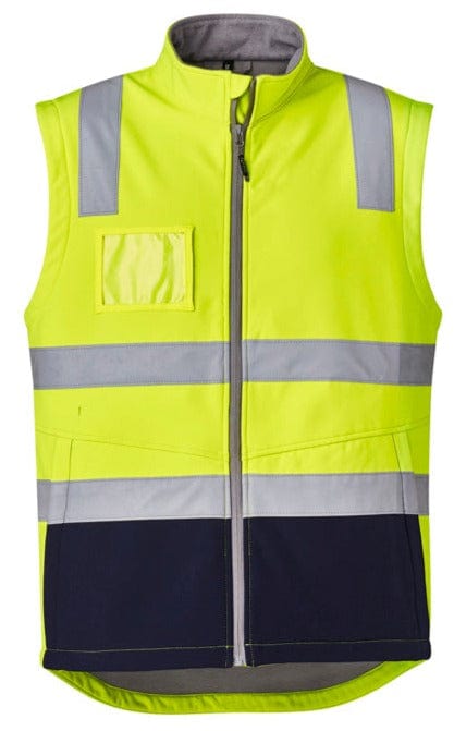 Syzmik Jackets / Vests Yellow/Navy / 2XS Syzmik Unisex Hi Vis Softshell Vest
