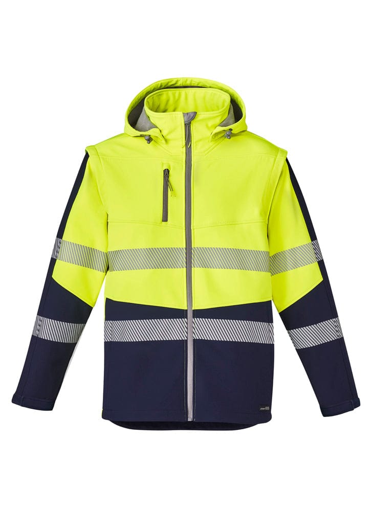 Syzmik Jackets / Vests Yellow/Navy / XXS Syzmik Unisex Streetworx 2 In 1 Stretch Softshell Jacket