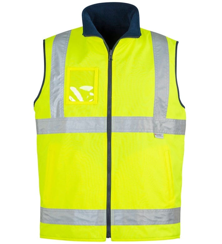 Syzmik Jackets / Vests Yellow / S Syzmik Men's Hi Vis Lightweight Fleece Lined Vest
