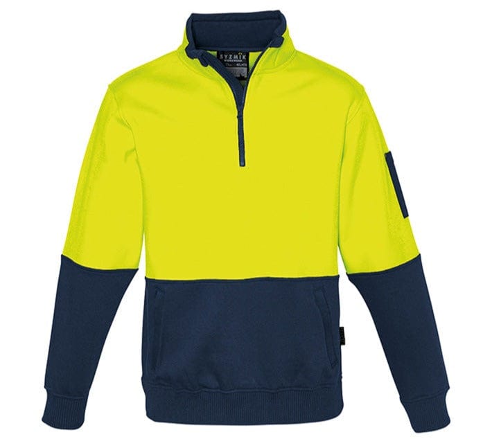 Syzmik Polars Yellow/Navy / 2XS Syzmik Unisex Hi Vis Half Zip Pullover