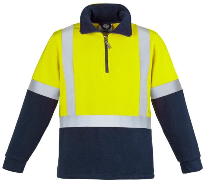 Syzmik Polars Yellow/Navy / S Syzmik Hi Vis Polar Fleece Jumper - Shoulder Taped
