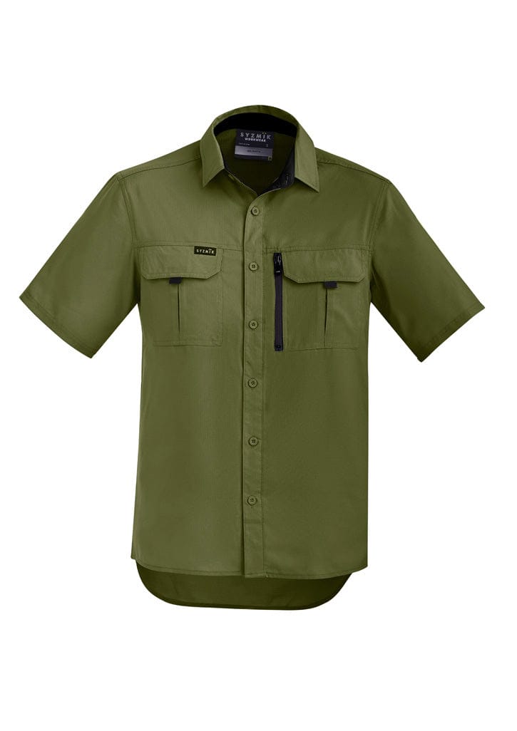 Syzmik Polos / Shirts Army / 2XS Syzmik Men's Outdoor S/S Shirt
