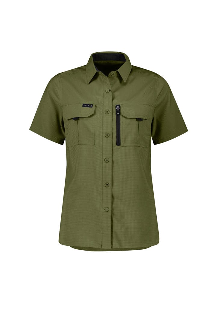Syzmik Polos / Shirts Army / 6 Syzmik Women's Outdoor Short Sleeve Shirt