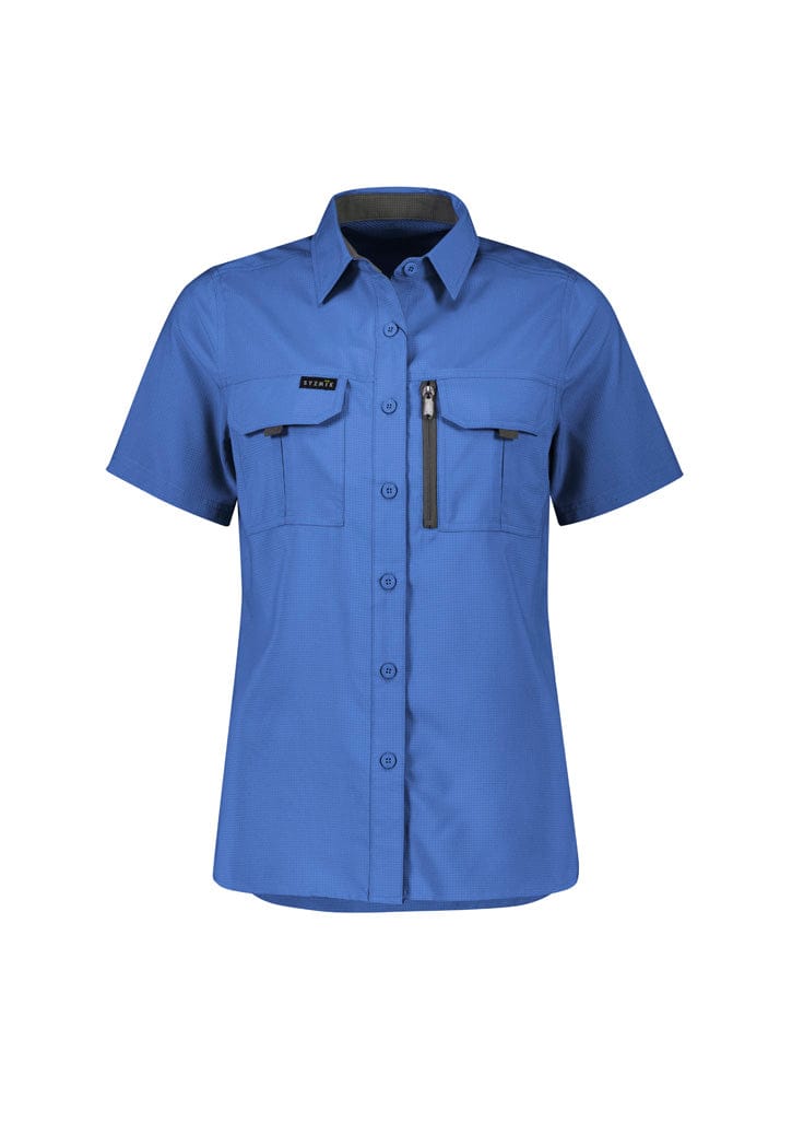 Syzmik Polos / Shirts Blue / 6 Syzmik Women's Outdoor Short Sleeve Shirt