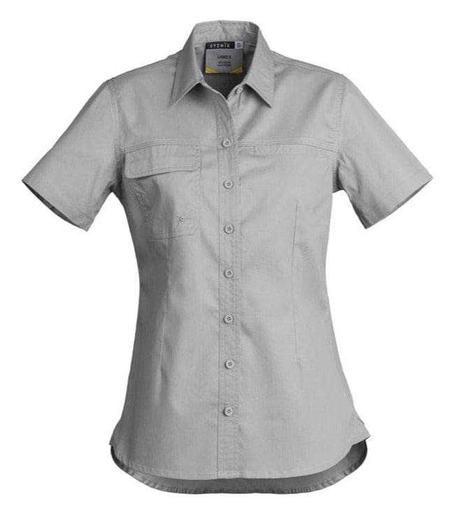 Syzmik Polos / Shirts Grey / 8 Syzmik Women's Lightweight Tradie S/S Shirt