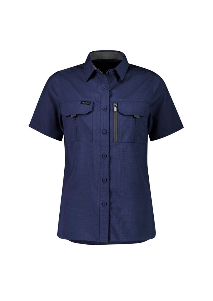 Syzmik Polos / Shirts Navy / 6 Syzmik Women's Outdoor Short Sleeve Shirt