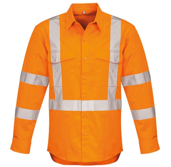Syzmik Polos / Shirts Orange / 2XS Syzmik Men's Hi Vis X Back Taped Shirt