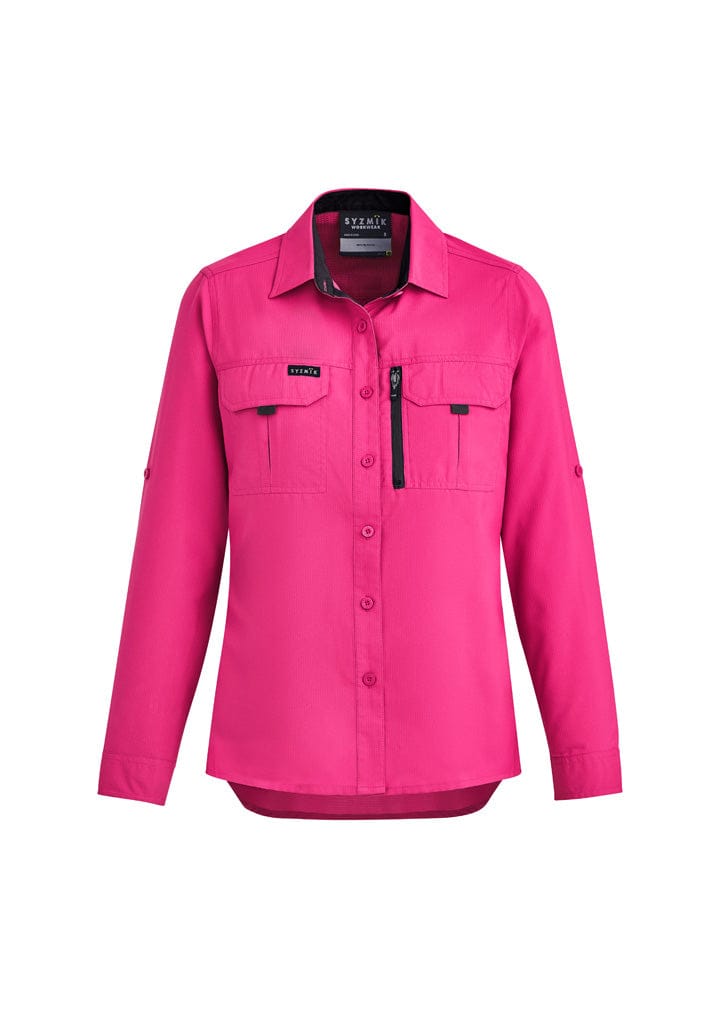 Syzmik Polos / Shirts Pink / 6 Syzmik Women's Outdoor L/S Shirt